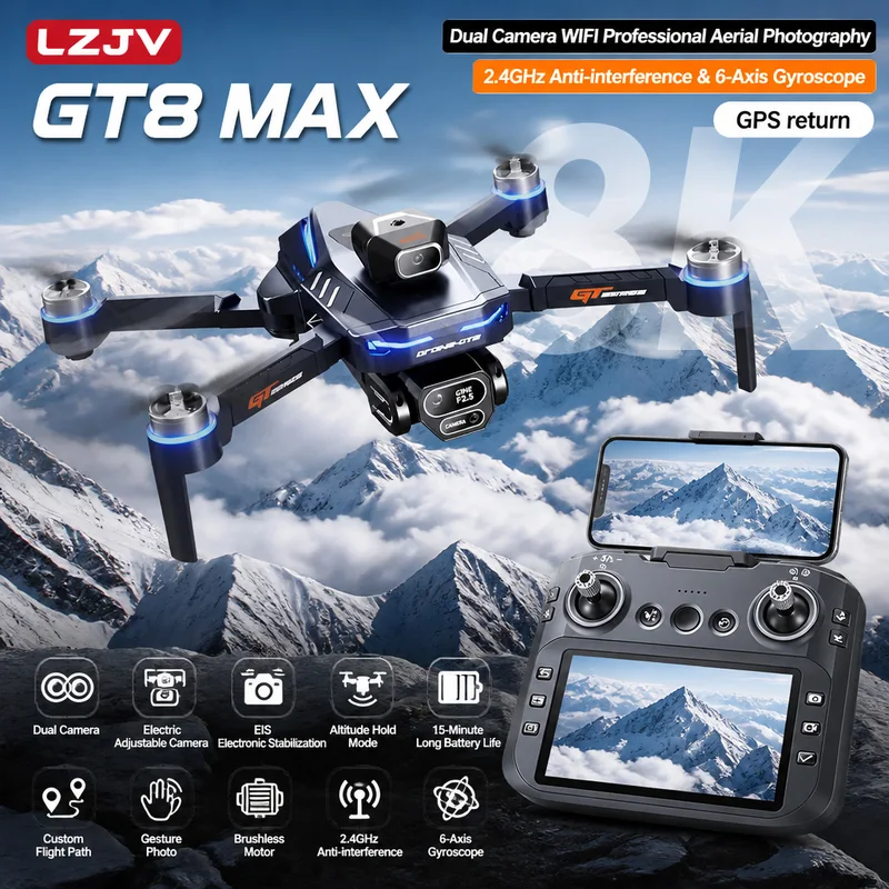Drone Multispectral - طائرة بدون طيار GT8 ماكس قابلة