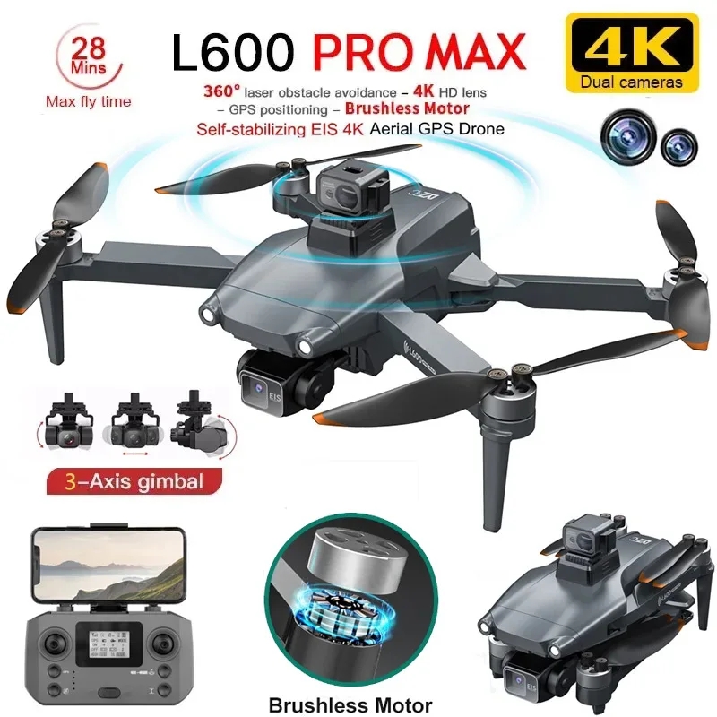 Drone Multispectral - L600 PRO MAX GPS الطائرة بدون