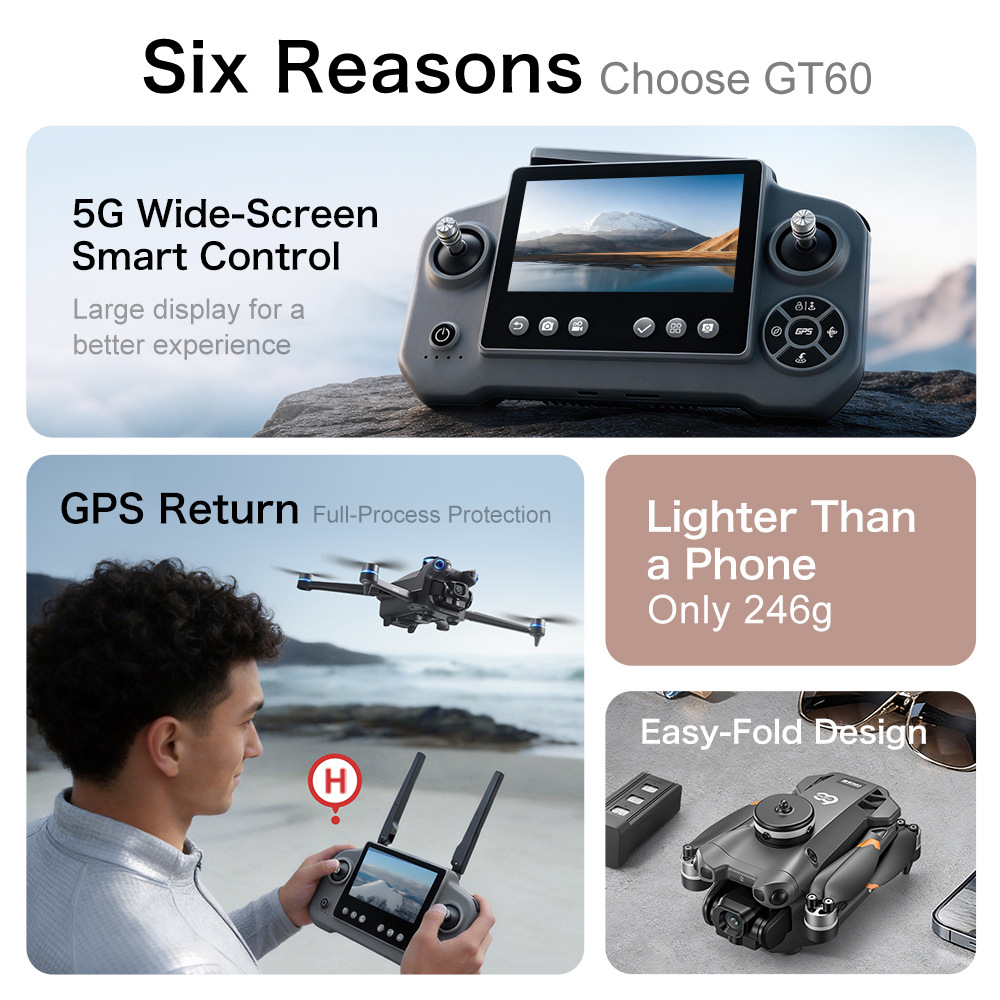 طائرة بدون طيار GT60 جديدة مزو - مراجعة Drone Multispectral وسعره